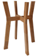 Подставка для вазонов WoodDecor косоногая маленькая бук 210x495x390мм покрытие маслом - изображение 1