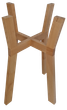 Підставка для вазонів WoodDecor косонога маленька бук 210x495x390 мм покриття лаком - зображення 1