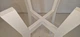 Подставка для вазонов WoodDecor косоногая маленькая бук 210x495x390мм Белая - изображение 3