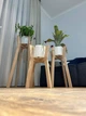 Подставка для вазонов WoodDecor косоногая высокая бук 210x880x500 мм без покрытия - изображение 5