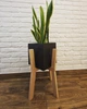 Підставка для вазонів 260x490x400мм WoodDecor косонога бук без покриття - зображення 4