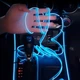 Гнучка неонова підсвітка салону авто 5 метрів блакитна холодна з USB - зображення 2