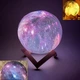 Настільний нічник світильник Magic 3D COLOR Moon Light RGB / Настільний світильник нічник 3D Космос з пультом - зображення 3