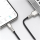 Кабель Baseus Cafule Series Metal Data Cable USB to Lightning 2.4A 1m Black (CALJK-A01) - зображення 3