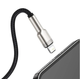 Кабель Baseus Cafule Series Metal Data Cable USB to Lightning 2.4A 1m Black (CALJK-A01) - зображення 4