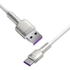 Кабель Baseus Cafule Series Metal Data Cable USB to Type-C 66W 1m White (CAKF000102) - зображення 2