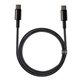 Кабель Baseus Tungsten Gold Fast Charging Data Cable Type-C to Type-C 100W 1m Black (CATWJ-01) - зображення 1