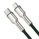 Кабель Baseus Cafule Series Metal Data Cable Type-C to Lightning PD 20W 1m Green (CATLJK-A06) - изображение 2