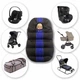 Всесезонный трансформер 4 в 1, вкладыш-конверт "All-Season Baby Travel CC", ART-0000689, чорный с синим - изображение 4