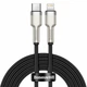 Кабель Baseus Cafule Series Metal Data Cable Type-C to Lightning PD 20W 2m Black (CATLJK-B01) - изображение 1