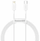 Кабель Baseus Superior Series Fast Charging Data Cable Type-C to Lightning PD 20W 2m White (CATLYS-C02) - зображення 1