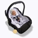Всесезонный трансформер 4 в 1, вкладыш-конверт "All-Season Baby Travel CC", ART-0000684, чорный с бежевым - изображение 1