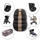 Всесезонный трансформер 4 в 1, вкладыш-конверт "All-Season Baby Travel CC", ART-0000684, чорный с бежевым - изображение 4