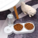Кормушка 3в1 для животных со съемными мисочками Gatto миска для кошек и собак со встроенной поилкой, 500 мл, белый (101315058) - изображение 5
