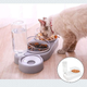 Кормушка 3в1 для животных со съемными мисочками Gatto миска для кошек и собак со встроенной поилкой, 500 мл, серый (101316789) - изображение 9