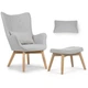 Крісло відпочинкове SOFOTEL Norse light gray - изображение 1