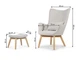 Крісло відпочинкове SOFOTEL Norse light gray - изображение 4
