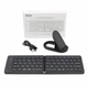 Портативна складна міні Bluetooth-клавіатура B023 для Android, IOS (eng/ru) Black (9936) - зображення 3