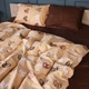 Комплект постельного белья Mirson Полуторный 143х210 см 17-0705 Toffee Hearts Бязь (2200010619669) - изображение 1