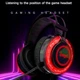 Проводные компьютерные наушники iPega PG-R015 Gaming |проводная игровая гарнитура, 50-мм динамики, USB + 3.5 мм, всенаправленный микрофон с шумоподавлением, RGB-подсветка, для ПК и ноутбуков| Черно-красный - изображение 2
