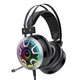 Ігрові навушники HOCO Gaming LED Headphones Hi-Res ESD05 з мікрофоном та LED RGB підсвічуванням провідні Black - зображення 4