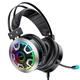 Ігрові навушники HOCO Gaming LED Headphones Hi-Res ESD05 з мікрофоном та LED RGB підсвічуванням провідні Black - зображення 5