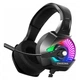 Ігрові дротові навушники Onikuma K6 з мікрофоном і RGB підсвіткою Black - зображення 1