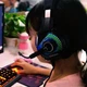 Ігрові дротові навушники Onikuma K6 з мікрофоном і RGB підсвіткою Black - зображення 2