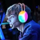 Игровые наушники с микрофоном HOCO W109 Plus RGB для компьютера ноутбука |USB 7.1, 2 м| Черный - изображение 2
