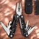 Mультитул Traveler Black 15 в 1 с набором бит мультифункциональный инструмент в чехле - изображение 1