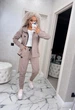 Fashions • Костюм жіночий прогулянковий Dannie Fashions 50-52 мокко (#503/а-ел) - зображення 3