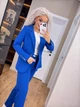 Fashions • Женский брючный костюм Вивальди Fashions 42-44 электрик (2207-бу) - изображение 7