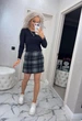 Fashions • Спідниця жіноча Альба Fashions 54 чорний із сірим (0913-бу) - зображення 3