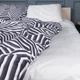Комплект постельного белья MirSon Двуспальный 175х210 см 17-0629&nbsp;Diamond&nbsp;Black&nbsp;White Бязь (2200008464448) - изображение 3