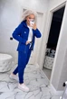 Fashions • Костюм женский прогулочный Dannie Fashions 58-60 электрик (#503/а-ел) - изображение 9
