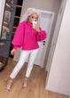 Fashions • Женская блуза с объемными рукавами Hilda Fashions 54-56 фуксия (1233-бу) - изображение 3