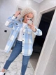 Fashions • Жіноча сорочка в клітинку Veronica Fashions 58-60 блакитний (1746-бу) - зображення 5