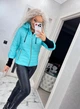 Fashions • Куртка женская с довязом "Dream" Fashions 58 бирюза (№3508/а-мк) - изображение 4