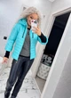 Fashions • Куртка женская с довязом "Dream" Fashions 58 бирюза (№3508/а-мк) - изображение 10