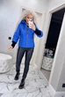 Fashions • Куртка женская с довязом "Dream" Fashions 50 электрик (№3508/а-мк) - изображение 5