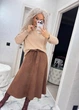 Fashions • замшева спідниця-міді Fashions 46-48 коричневий (4816-ши) - зображення 3