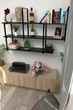 Настенная полка в стиле лофт EcoLoft Эстера DSP-1186 Черный - изображение 2
