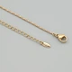 Кольє з кристалами Swarovski 50502 ширина 1 мм колір фуксія позолота 18К38+5 - зображення 2