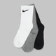 Набор женских носков высоких хлопковых Nike U Nk Everyday Ltwt Crew SX7676-964 (34-38) 3 пары Черный/Белый/Серый (194955549407) - изображение 5