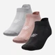 Набор женских носков коротких 4F Socks Cas F194 4FAW23USOCF194-94S 39-42 3 пары Разноцветный (5904698391318) - изображение 1