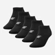 Набор женских носков коротких хлопковых 4F Socks Cas F214 4FWAW23USOCF214-20S 39-42 5 пар Черный (5904698436057) - изображение 1