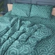 Комплект постельного белья MirSon семейный 143x210 см х 2 шт 17-0622 Geometry Emerald бязь (2200008197780) - изображение 1
