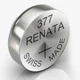 Батарейка для часов серебряно-цинковая Renata 377 SR626SW АG4 LR66 376 1.55V (104) - изображение 1
