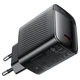 Сетевое зарядное устройство 45W GaN с быстрой зарядкой USB-C, защита от перегрева, черный - изображение 3