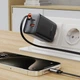 Сетевое зарядное устройство GaN 67W с 2 USB-C и 1 USB-A, выдвижной кабель, защита от перегрева, черное - изображение 5